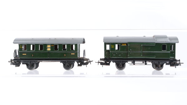 Märklin H0 Konvolut Donnerbüchse 3. Kl. 327 Gepäckwagen 328