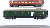 Märklin H0 Konvolut Gepäckwagen 346/4 Personenwagen 1./2. Kl. SJ (teilweise beklebt "DB")