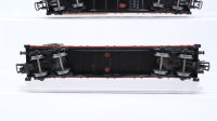 Märklin H0 Konvolut Niederbordwagen beladen DB