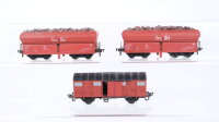 Fleischmann H0 Konvolut Selbstentladewagen beladen...