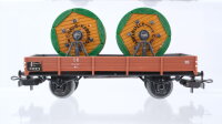 Märklin H0 Konvolut Niederbordwagen 305 beladen Säurefasswagen DB (teilweise bemalt)