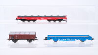 Roco H0 Konvolut Schwerlastwagen Niederbordwagen...