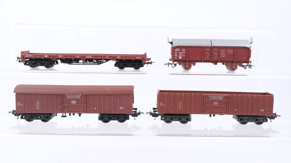 Lima u.a. H0 Konvolut Klappdachwagen Hochbordwagen Schiebedachwagen Niederbordwagen DB