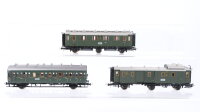 Trix H0 Konvolut Abteilwagen 1./2. Kl. Gepäckwagen DR