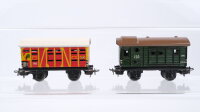 Märklin H0 Konvolut Viehtransportwagen 386 gedeckter Güterwagen 390 DR u.a.