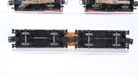 Märklin H0 Konvolut gedeckte Güterwagen Drehschemelwagen mit Langholz DB u.a.