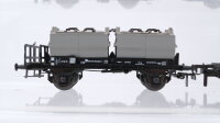 Unbekannt H0 Konvolut Schienenreinigungswagen Kesselwagen "Esso Butter" Kübelwagen Behältertragwagen "Von Haus zu Haus" DB