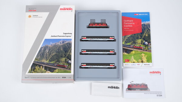 Märklin Spur Z 81594 Personenzug Set Gotthard Panorama Express SBB