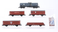 Roco H0 Konvolut Kesselwagen "VTG" gedeckte...