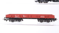 Märklin H0 Konvolut Niederbordwagen teilbeladen DB