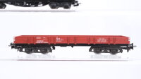 Märklin H0 Konvolut Niederbordwagen teilbeladen DB