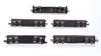 Märklin H0 Konvolut Niederbordwagen teilbeladen DB