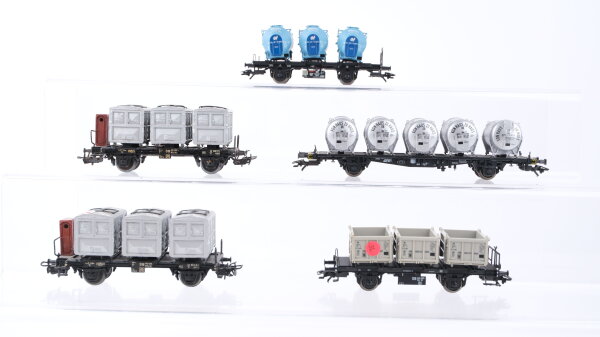 Märklin H0 Konvolut Behältertragwagen "Von Haus zu Haus Knorr" DB