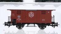 Märklin H0 Konvolut Kolonialwarenwagen "Persil" Kühlwagen "Reichspost" gedeckte Güterwagen "AEG" Weinfasswagen "Kauffmann" DR u.a.