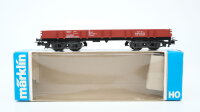 Märklin H0 4473 Niederbordwagen braun Rlmms der DB /...