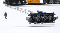 Märklin H0 Konvolut Kranwagen Tiefladewagen mit Kiste "Bahia" DB