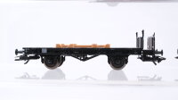 Fleischmann H0 Konvolut Behältertragwagen "EKU" Klappdeckelwagen Flachwagen DB u.a.
