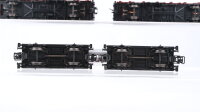 Märklin H0 Konvolut Rungenwagen teilbeladen Plandachwagen Drehschemelwagen mit Rohren "VAW" DB u.a.