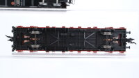 Märklin H0 Konvolut Rungenwagen teilbeladen Plandachwagen Drehschemelwagen mit Rohren "VAW" DB u.a.