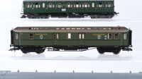 Fleischmann u.a. H0 Konvolut Abteilwagen 1./3. Kl. Postwagen Gepäckwagen DR