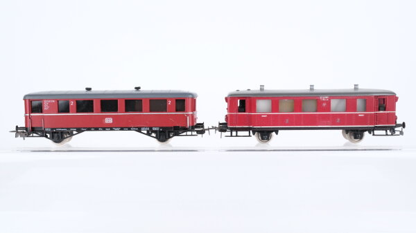 Trix u.a. H0 Konvolut Schienenbusbeiwagen 2. Kl. DR DB