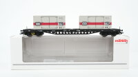 Märklin H0 47048 Tragwagen mit Containern DB
