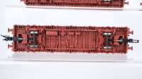 Electrotren H0 Konvolut Niederbordwagen Containertragwagen beladen "Michelin P&O Fiat" DB