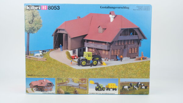 Kibri H0 8053 Schweizer Bauernhof mit Fahrzeug und Zubehör