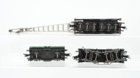 Fleischmann H0 Konvolut Kranwagen mit Kranschutzwagen Gegengewichtswagen DB
