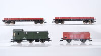 Fleischmann H0 Konvolut Niederbordwagen Klappdeckelwagen...
