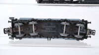 Märklin H0 Konvolut Tiefladewagen mit Trafo "AEG" Schweröl-Kesselwagen Containertragwagen "Sealand" DB