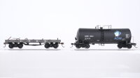Unbekannt H0 Konvolut US Tank Train "ADM" Flat...