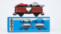 Märklin H0 4613 Autotransportwagen mit 4 PKW...