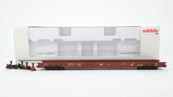 Märklin H0 4740 Niederflurwagen für Lkw-Transport  Saadkms 690 der DB