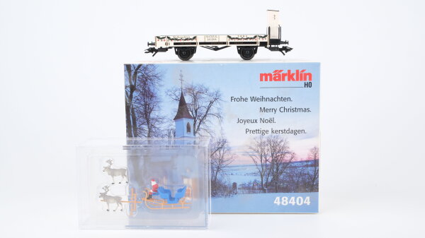 Märklin H0 48404 Niederbordwagen Weihnachtswagen 2004 X der K.W.St.E.