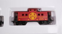 Life-Like H0 8924G Startset Güterzug Diesellok Mainline Express Santa Fe Gleichstrom (unvollständig)
