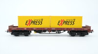 Electrotren H0 218983 Niederbordwagen mit 2 Container...