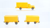 Wiking H0 unverglast Konvolut Post LKW mit 2...