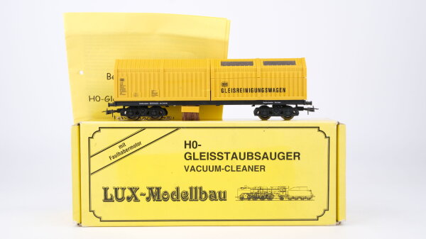 Lux-Modellbau H0 8810 Gleisstaubsauger Gleisreinigungswagen mit Faulhabermotor DB Wechselstrom
