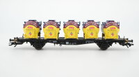 Trix H0 24817 Behältertragwagen "Rossberg...