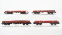 Märklin H0 Konvolut Niederbordwagen 4achsig DB (Abbrüche)