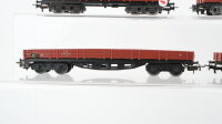Märklin H0 Konvolut Niederbordwagen 4achsig DB (Abbrüche)