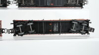 Märklin H0 Konvolut Niederbordwagen teilbeladen DB