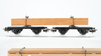 Märklin H0 Konvolut Drehschemelwagen mit Langholzladung