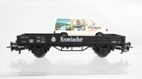 Märklin H0 Konvolut Kühlwagen "Würzburger Hofbräu" Niederbordwagen mit PKW "Krombacher" Weinfasswagen DB u.a.