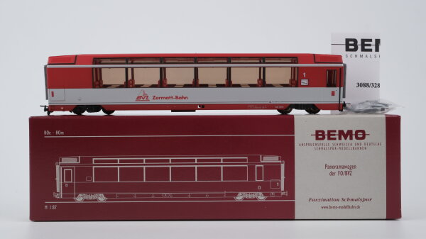 Bemo H0m 3288 501 Panoramawagen 1.KL BVZ
