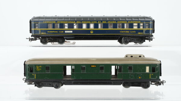 Märklin H0 Konvolut Schlafwagen 346/3J Gepäckwagen 346/4 CIWL u.a.
