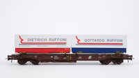 Roco H0 46379 Taschenwagen (mit LKW-Pritschen, Ruffoni,...