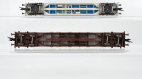 Fleischmann H0 Konvolut Schwerlastcontainerwagen (Kombiwagen) mit Ladung "Schenker, Hanjun, Geest" DB/ÖBB/SBB-FFS