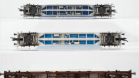 Fleischmann H0 Konvolut Schwerlastcontainerwagen (Kombiwagen) mit Ladung "Schenker, Hanjun, Geest" DB/ÖBB/SBB-FFS